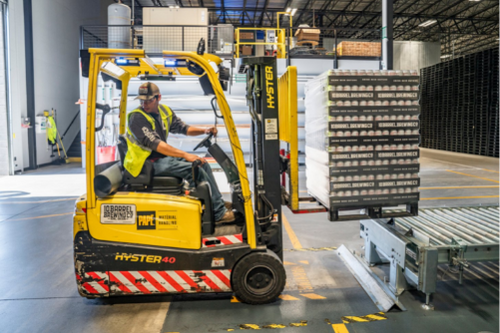 man driving forklift for Forklift Training Phoenix, AZ